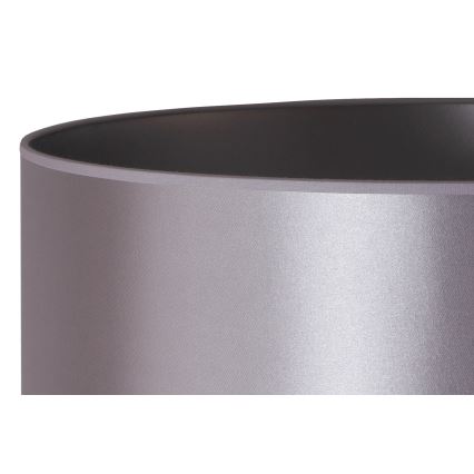 Duolla - Bordlampe CANNES 1xE14/15W/230V diameter 20 cm sølvfarvet/sort