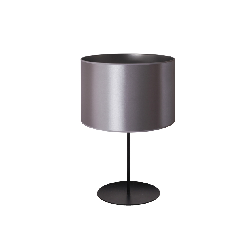 Duolla - Bordlampe CANNES 1xE14/15W/230V diameter 20 cm sølvfarvet/sort