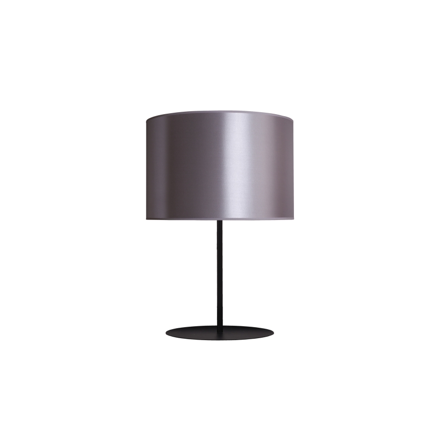 Duolla - Bordlampe CANNES 1xE14/15W/230V diameter 20 cm sølvfarvet/sort