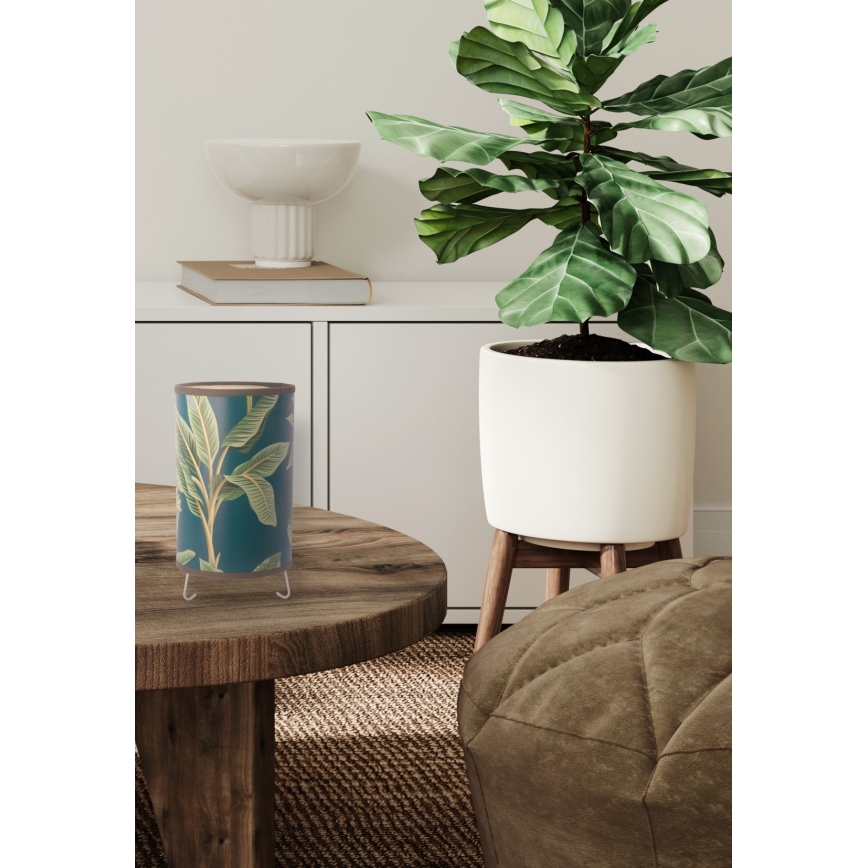 Duolla - Bordlampe GOLD LEAVES 1xE14/15W/230V diameter 12,5 cm