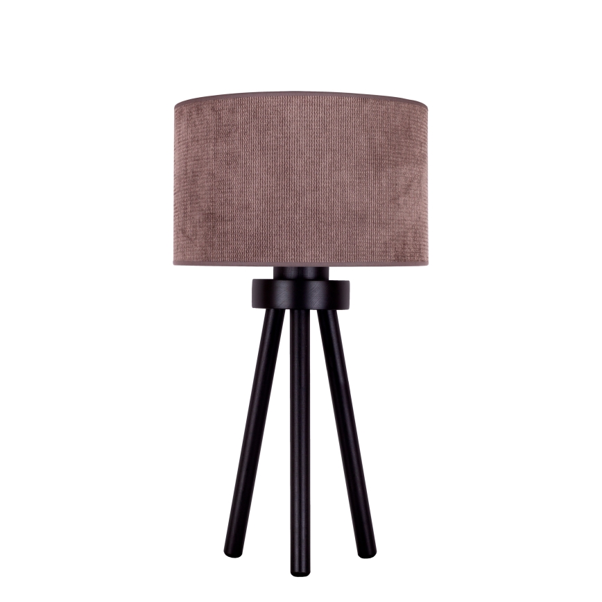 Duolla - Bordlampe LYON 1xE27/15W/230V diameter 30 cm brun