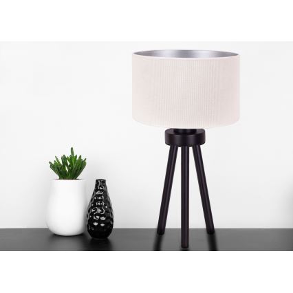 Duolla - Bordlampe LYON 1xE27/15W/230V diameter 30 cm cremefarvet