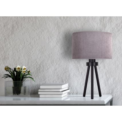 Duolla - Bordlampe LYON 1xE27/15W/230V diameter 30 cm grå