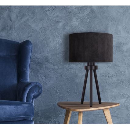 Duolla - Bordlampe LYON 1xE27/15W/230V diameter 30 cm sort