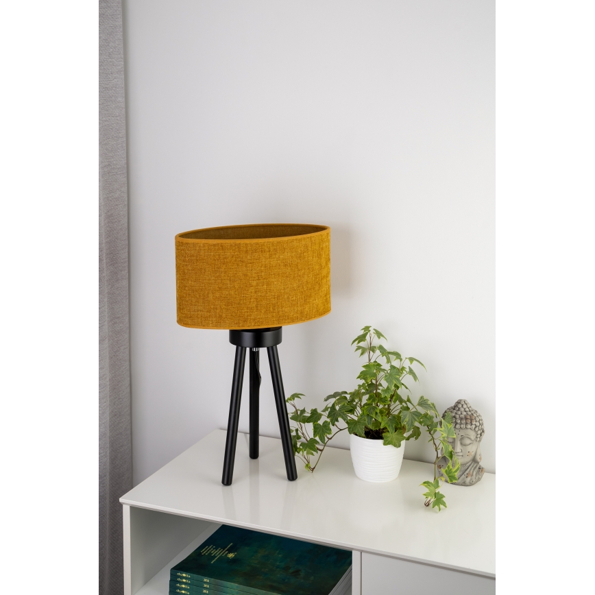 Duolla - Bordlampe OVAL 1xE27/15W/230V diameter 30 cm brun
