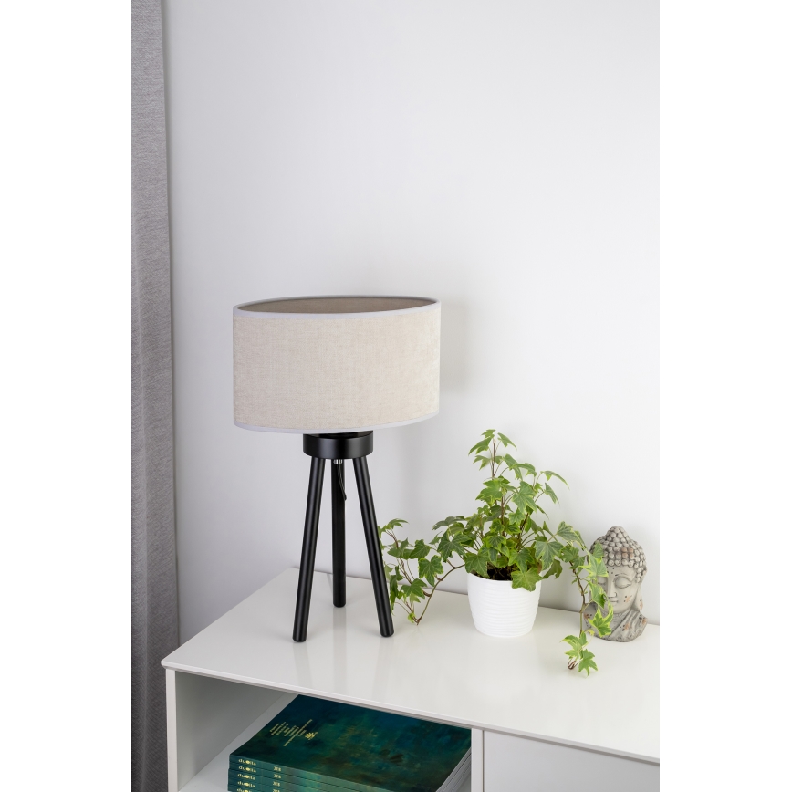 Duolla - Bordlampe OVAL 1xE27/15W/230V diameter 30 cm grå