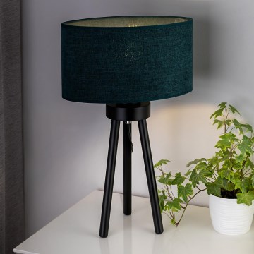 Duolla - Bordlampe OVAL 1xE27/15W/230V diameter 30 cm grøn