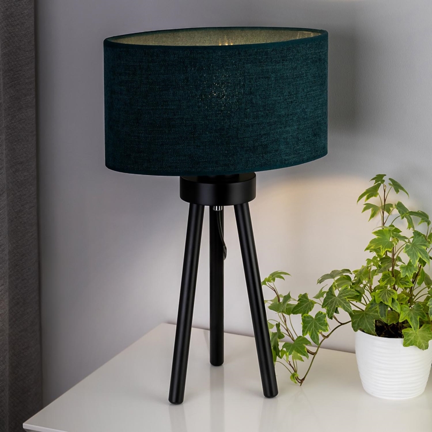 Duolla - Bordlampe OVAL 1xE27/15W/230V diameter 30 cm grøn