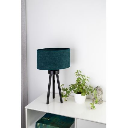 Duolla - Bordlampe OVAL 1xE27/15W/230V diameter 30 cm grøn
