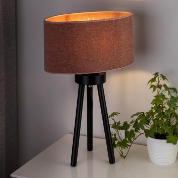 Duolla - Bordlampe OVAL 1xE27/15W/230V diameter 30 cm lyserød