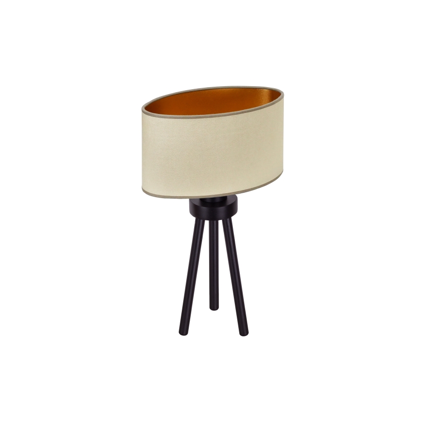 Duolla - Bordlampe OVAL VEGAN 1xE27/15W/230V diameter 30 cm beige
