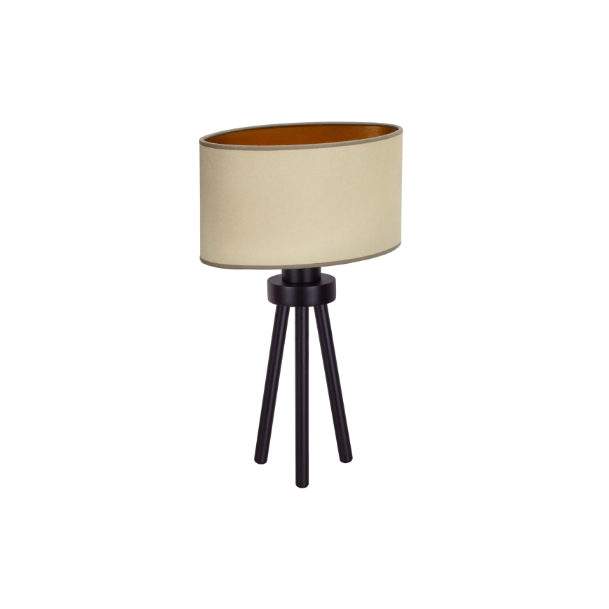 Duolla - Bordlampe OVAL VEGAN 1xE27/15W/230V diameter 30 cm beige