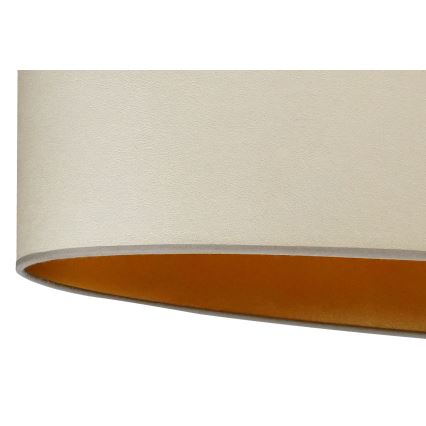 Duolla - Bordlampe OVAL VEGAN 1xE27/15W/230V diameter 30 cm beige