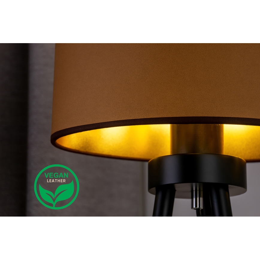 Duolla - Bordlampe OVAL VEGAN 1xE27/15W/230V diameter 30 cm brun