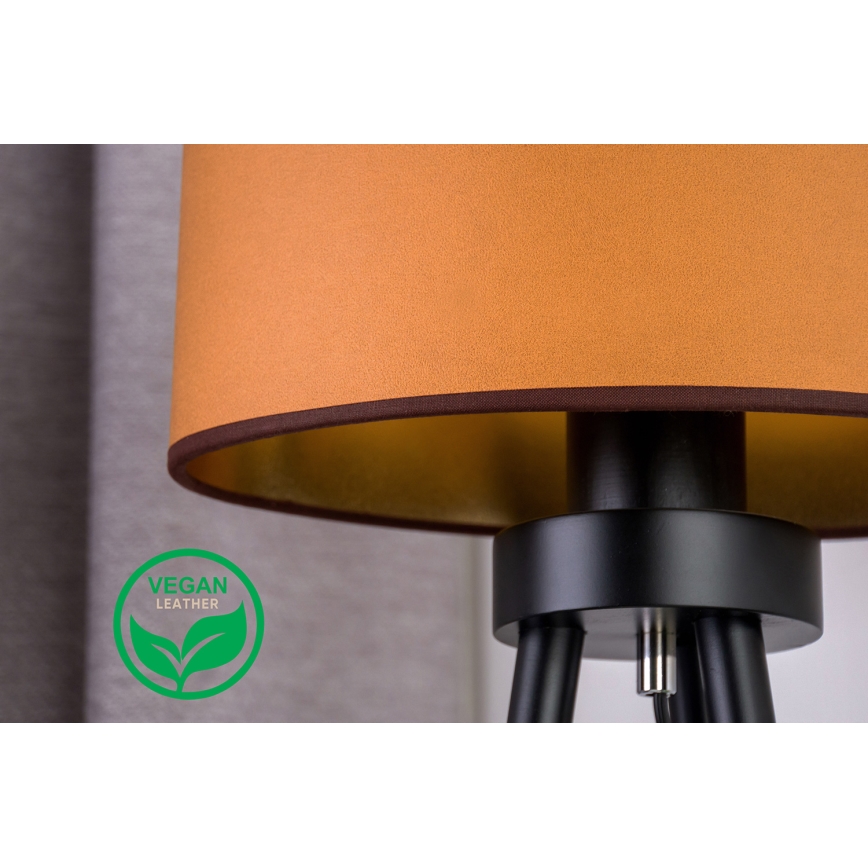 Duolla - Bordlampe OVAL VEGAN 1xE27/15W/230V diameter 30 cm brun