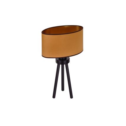Duolla - Bordlampe OVAL VEGAN 1xE27/15W/230V diameter 30 cm brun
