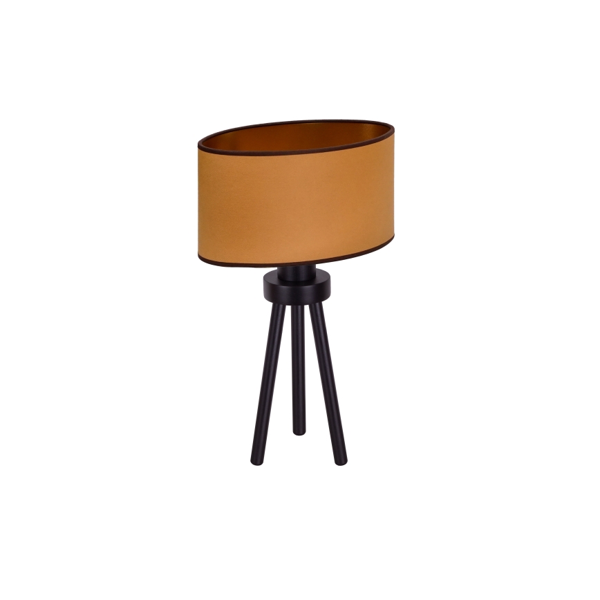 Duolla - Bordlampe OVAL VEGAN 1xE27/15W/230V diameter 30 cm brun