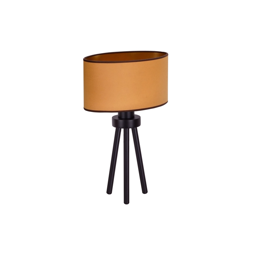 Duolla - Bordlampe OVAL VEGAN 1xE27/15W/230V diameter 30 cm brun