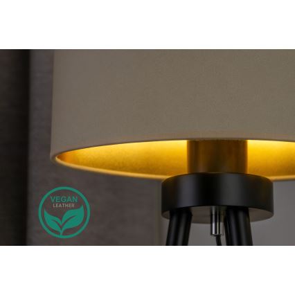 Duolla - Bordlampe OVAL VEGAN 1xE27/15W/230V diameter 30 cm cremefarvet