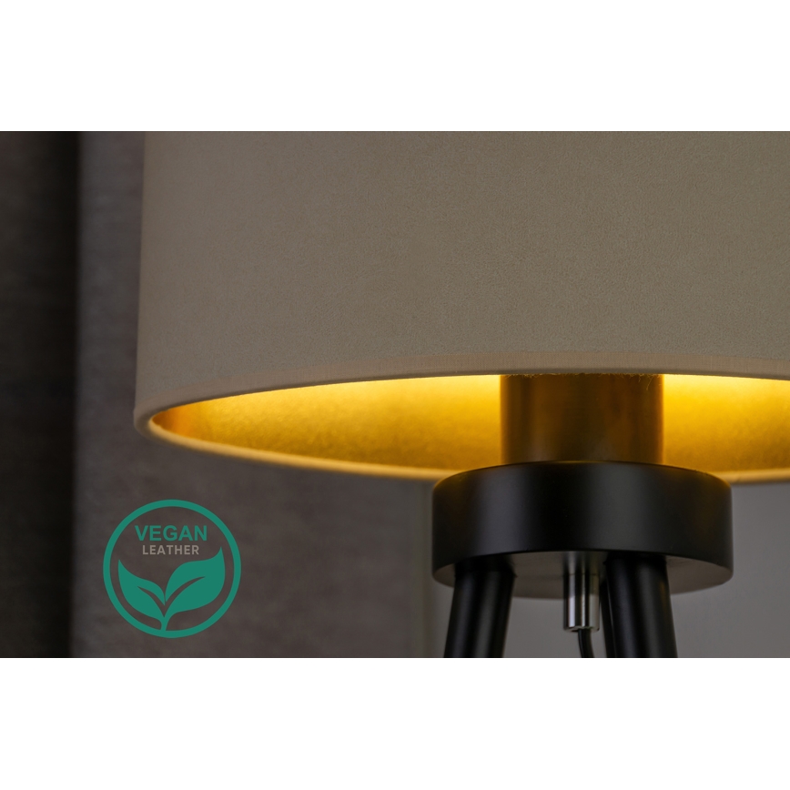 Duolla - Bordlampe OVAL VEGAN 1xE27/15W/230V diameter 30 cm cremefarvet