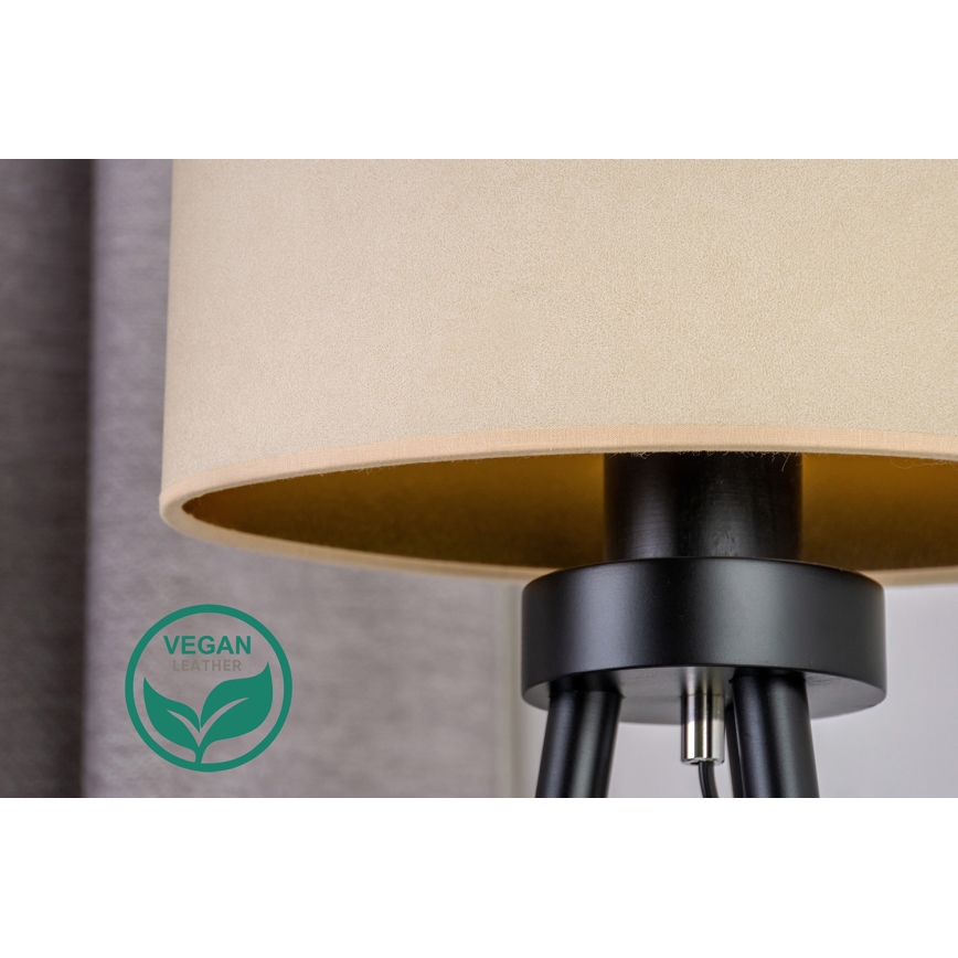 Duolla - Bordlampe OVAL VEGAN 1xE27/15W/230V diameter 30 cm cremefarvet