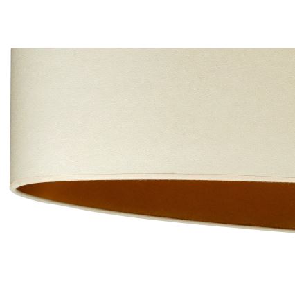 Duolla - Bordlampe OVAL VEGAN 1xE27/15W/230V diameter 30 cm cremefarvet