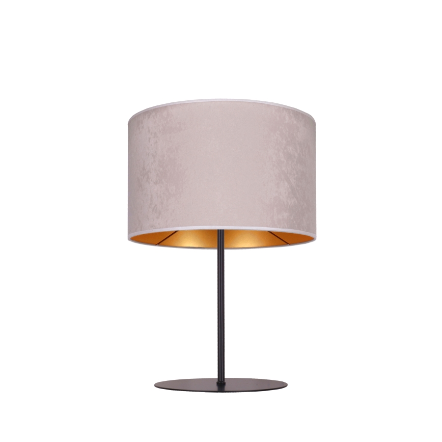Duolla - Bordlampe ROLLER 1xE14/15W/230V diameter 20 cm grå/guldfarvet
