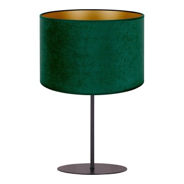 Duolla - Bordlampe ROLLER 1xE14/15W/230V diameter 20 cm mørkegrøn/guldfarvet