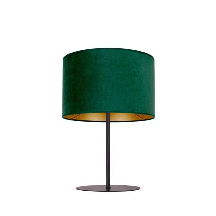Duolla - Bordlampe ROLLER 1xE14/15W/230V diameter 20 cm mørkegrøn/guldfarvet