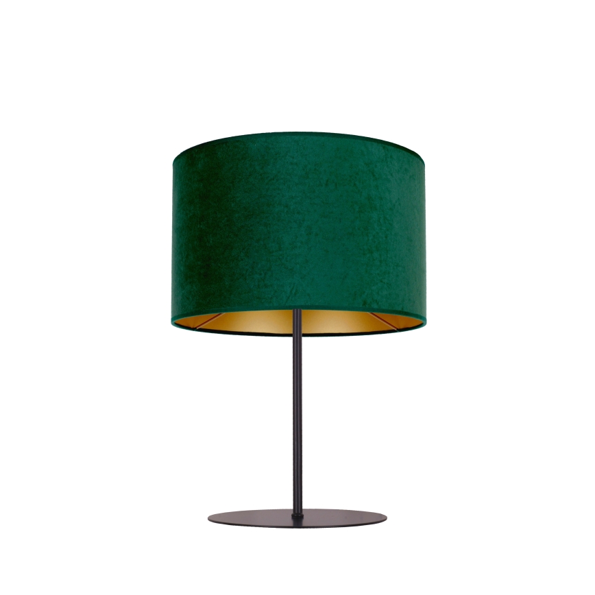 Duolla - Bordlampe ROLLER 1xE14/15W/230V diameter 20 cm mørkegrøn/guldfarvet