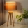 Duolla - Bordlampe WOOD BOHO 1xE27/15W/230V diameter 25 cm kobber/brun/beige