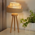 Duolla - Bordlampe YUTE TRIO 1xE27/15W/230V diameter 25 cm brun/grå/beige