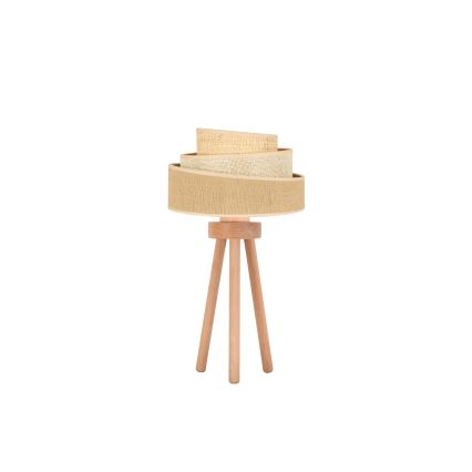 Duolla - Bordlampe YUTE TRIO 1xE27/15W/230V diameter 25 cm brun/grå/beige
