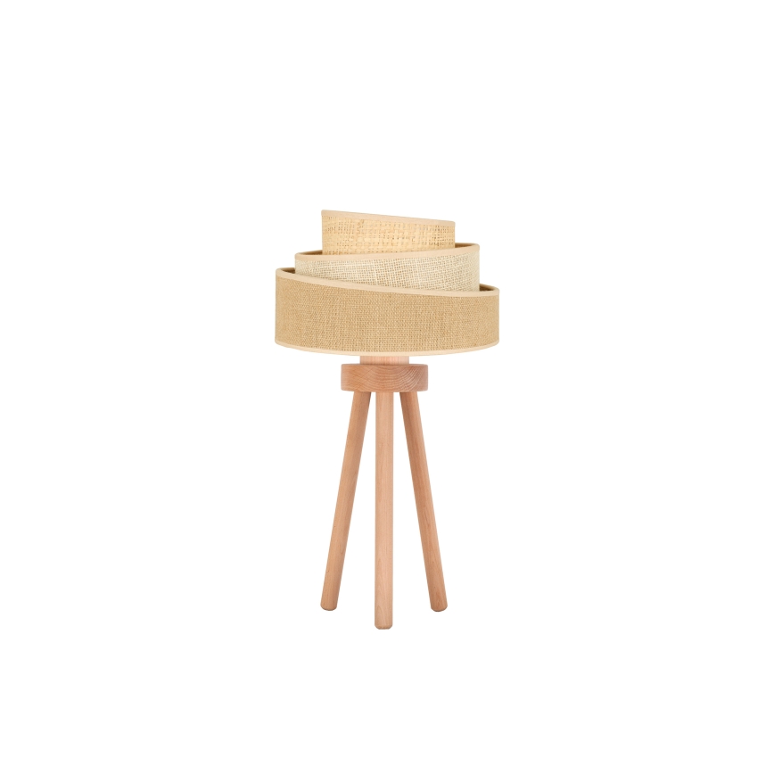 Duolla - Bordlampe YUTE TRIO 1xE27/15W/230V diameter 25 cm brun/grå/beige