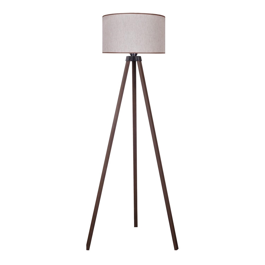 Duolla - Gulvlampe 1xE27/60W/230V diameter 44 cm beige/brun