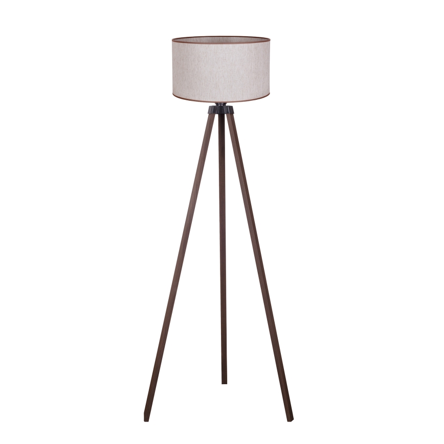 Duolla - Gulvlampe 1xE27/60W/230V diameter 44 cm beige/brun