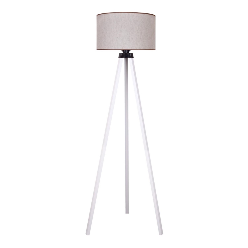 Duolla - Gulvlampe 1xE27/60W/230V diameter 44 cm beige/hvid