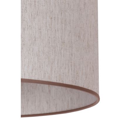 Duolla - Gulvlampe 1xE27/60W/230V diameter 44 cm beige/wenge