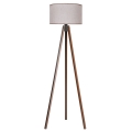 Duolla - Gulvlampe 1xE27/60W/230V diameter 44 cm beige/wenge