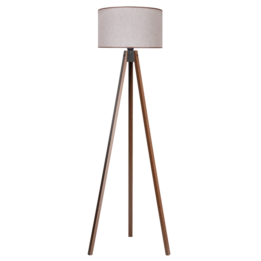 Duolla - Gulvlampe 1xE27/60W/230V diameter 44 cm beige/wenge