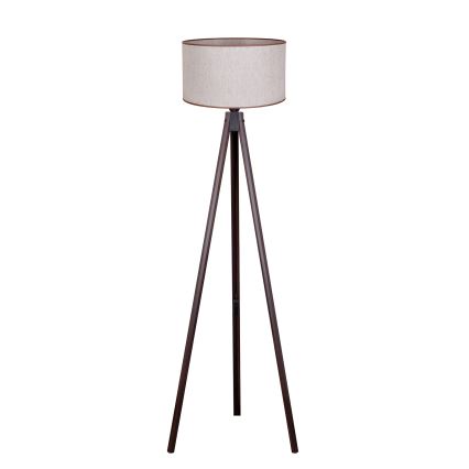 Duolla - Gulvlampe 1xE27/60W/230V diameter 44 cm beige/wenge