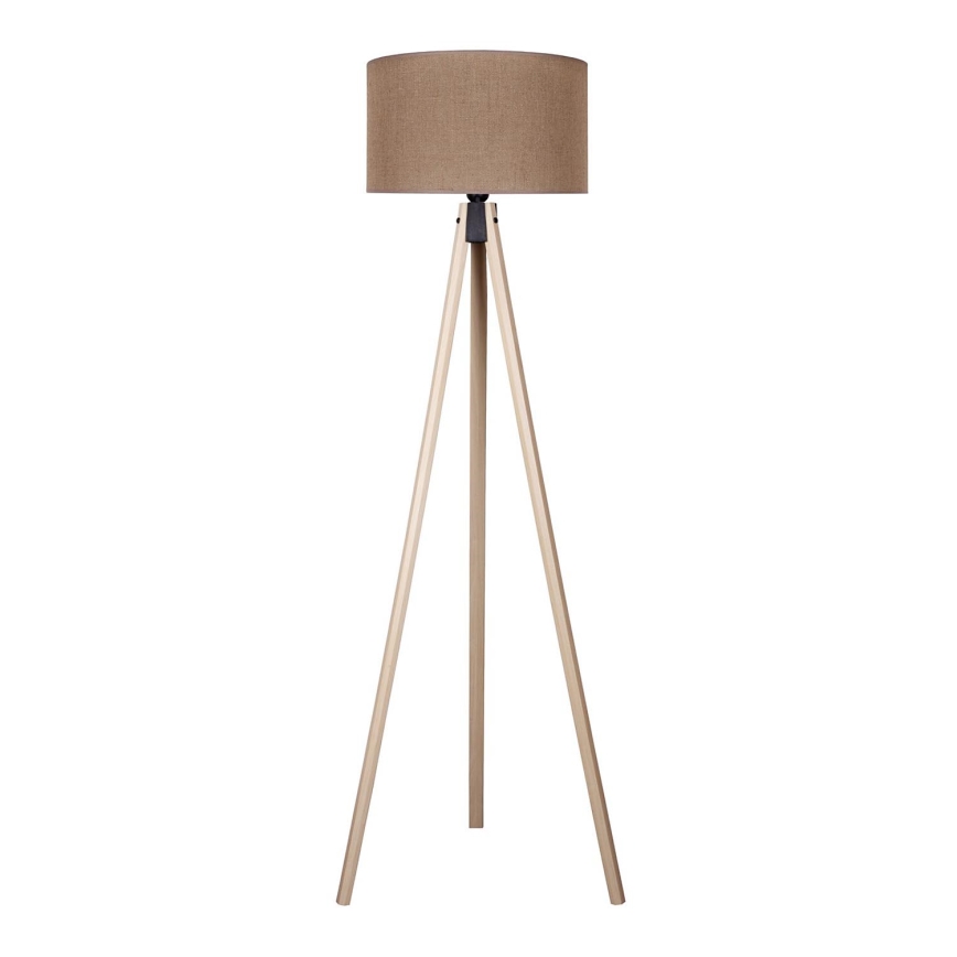 Duolla - Gulvlampe 1xE27/60W/230V diameter 44 cm brun/beige