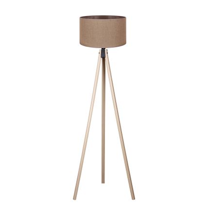 Duolla - Gulvlampe 1xE27/60W/230V diameter 44 cm brun/beige