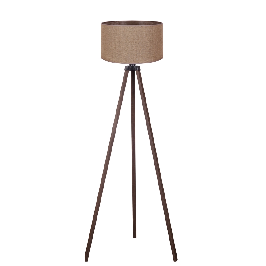 Duolla - Gulvlampe 1xE27/60W/230V diameter 44 cm brun