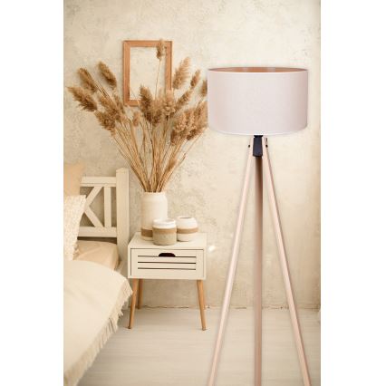 Duolla - Gulvlampe 1xE27/60W/230V diameter 44 cm cremefarvet/beige