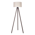 Duolla - Gulvlampe 1xE27/60W/230V diameter 44 cm cremefarvet/brun