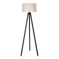 Duolla - Gulvlampe 1xE27/60W/230V diameter 44 cm cremefarvet/wenge