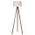 Duolla - Gulvlampe 1xE27/60W/230V diameter 44 cm cremefarvet/wenge