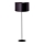Duolla - Gulvlampe CANNES 1xE27/15W/230V diameter 45 cm sort/sølvfarvet