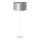 Duolla - Gulvlampe CANNES 1xE27/15W/230V diameter 45 cm sølvfarvet/hvid